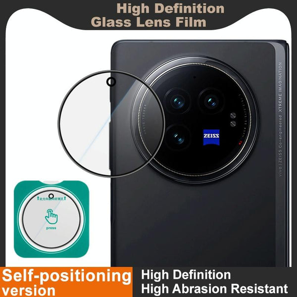 For vivo X Fold3 imak HD Glass Rear Camera Lens Film, Self-positioning Version