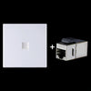 CAT.6 Shielded Pass-through Network Module, Single Port Panel + Shielded Pass-through(White)