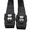 SAS36P SFF-8087 to SAS36P Cable Motherboard Server Hard Disk Data Cable, Color: Black 0.7m