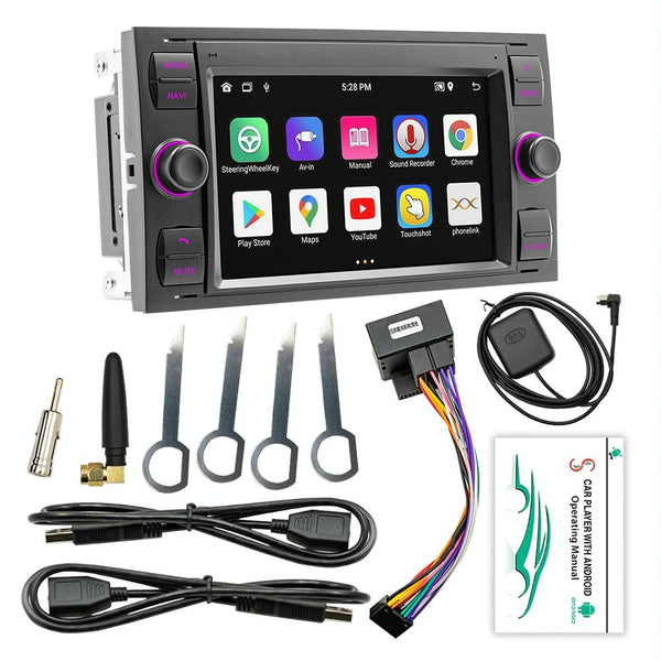 For Ford Transit 7 inch Android Navigation Machine Supports WiFi / GPS / RDS, Specification:1GB+16GB(Silver)