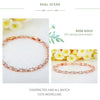 Women Shining Cubic Zircon Crystal Jewelry Bracelet(silver)