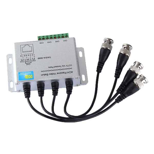 4CH CCTV Video Balun HD-CVI/TVI/AHD Passive UTP Extender