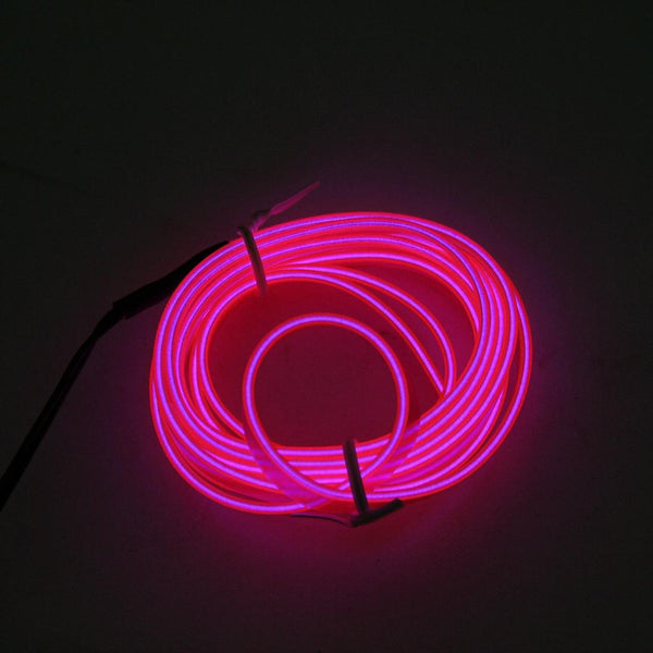 1M Cold Light Flexible LED Strip Light For Car Decoration(Pink Light)
