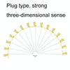 10pcs Simulation Plug Rod Magnetic Dragonfly Home Wall Garden Decoration(Yellow)