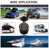 Universal Car QC3.0 Dual Port USB Charger Power Outlet Adapter 5V 2.4A IP66 with 60cm Cable(Blue Light)