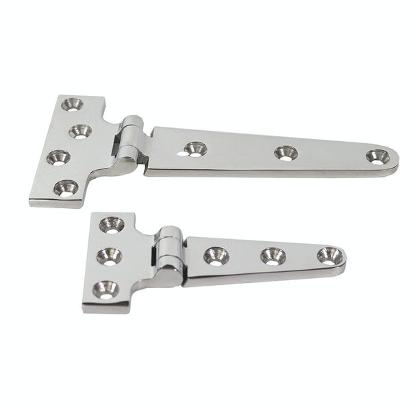 T-Shaped Hinge Thickened Stainless Steel Cabinet Glass Door Hinge, Specification: 151x75x4.5mm