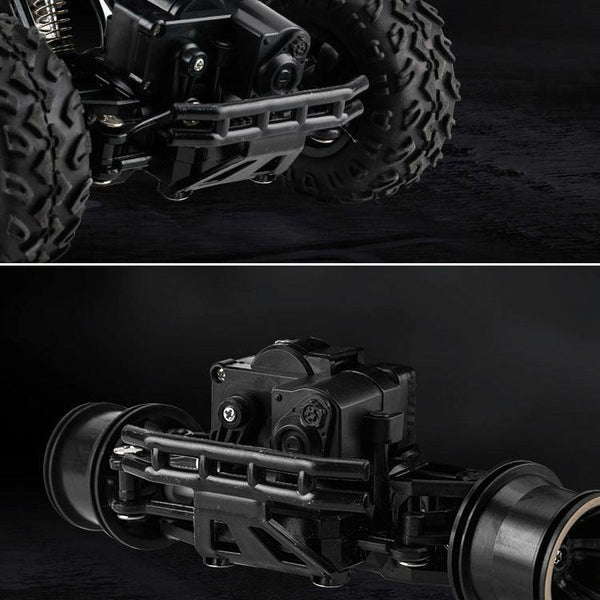 HD6141 1:16 Mountain-climbing Bigfoot Four-wheel Children Remote-controlled Off-road Vehicle Toy(Black)