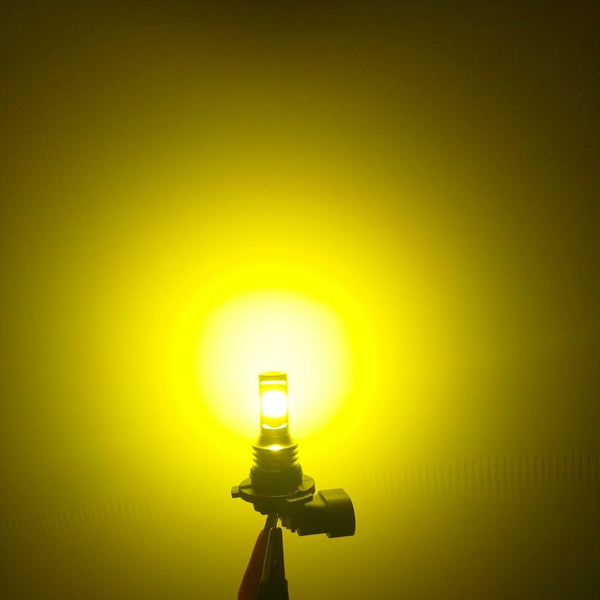 2 PCS 9005 HB3 72W 1000LM 6000-6500K Super Bright White Light Car Fog LED Bulbs, DC 12-24V (Yellow Light)