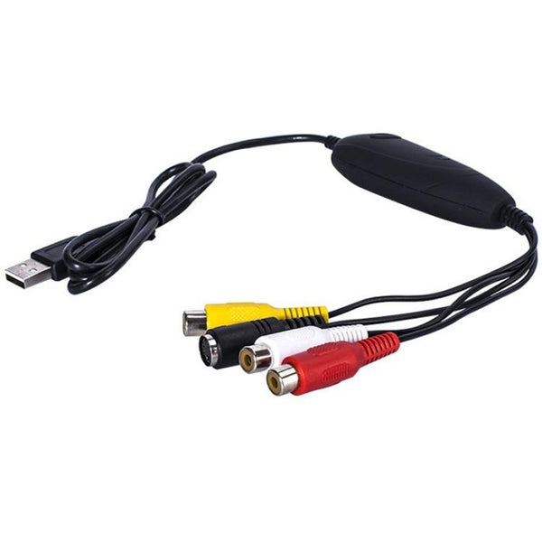 Ezcap USB 2.0 Video Capture Card - VHS to Digital Converter (Black)