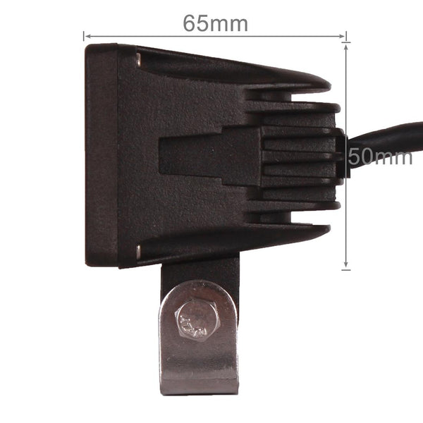 DC 9-32V 10W 1000LM 6500K Waterproof Vehicle Car Boat Marine External Work Lights Emergency Lights 30 Degrees Spot Light LED Car Bulbs with 1 Intense CREE LED Lights(White Light)