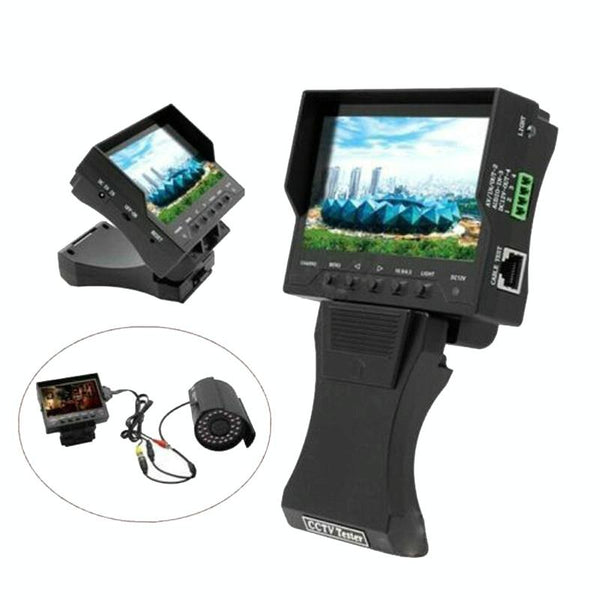 4.3" CCTV Tester Monitor - 12V Output, Network Cable Test, US Plug