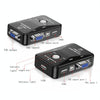 KVM-21UA 2 Ports USB KVM Switch Box with Control Button for PC Keyboard Mouse Monitor(Black)