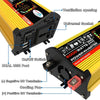 Legend III Generation DC12V to AC220V 6000W Modified Square Wave Car Power Inverter with LED Display(Yellow)