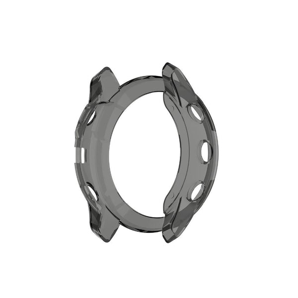 For Garmin Fenix 6X / 6X Pro Smart Watch Half Coverage TPU Protective Case(Transparent Black)