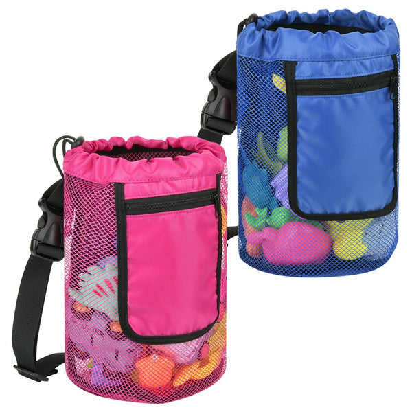 Summer Beach Children Shell Storage Bag Portable Bag(Large Red)
