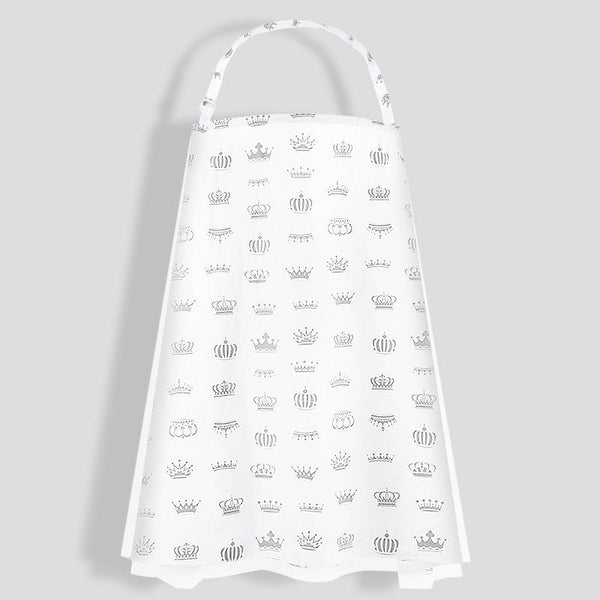 Anti-exposure Nursing Pad Outdoor Fig Leaf Stroller Mosquito Net, Color: White Crown
