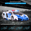 1023 4 Channels Remotely Deformed Car Toy Car(Blue)