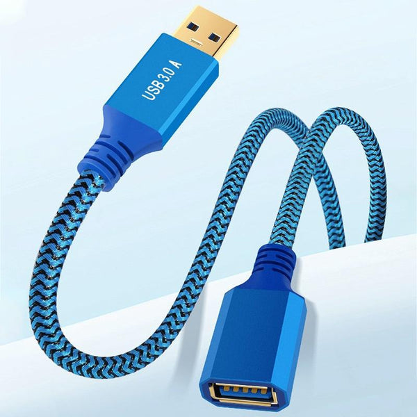 Printer / Hard Disk USB 3.0 Male to Female Extension Cable, Length:0.6m(Blue)
