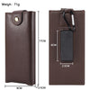 Litchi Texture Waist Belt Wallet Bag For Folding Screen Phone(Brown)