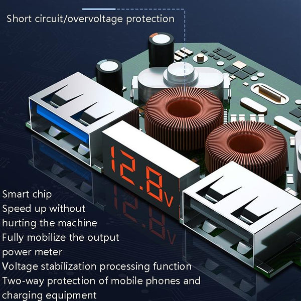 Ozio Car Charger Cigarette Lighter Conversion Plug, Model: Y48QA Black All Agreement Flash Charge