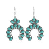E2204-7 Turquoise Ethnic Style Earrings Temperament Simple Vintage Earrings