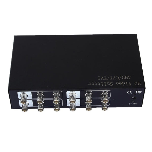 4-in-8 AHD/CVI/TVI Video Splitter, 300MHz, BNC