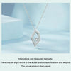 S925 Sterling Silver Platinum Plated Square Geometric Sparkling Necklace(SCN517)