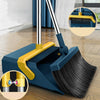 Broom And Dustpan Set With Double-Sided Tooth Scraping, Style: Magnetic White