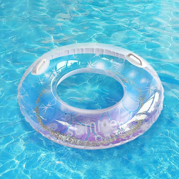Sequins Starry Sky Mermaid Adult Swimming Ring Children Armpit Swimming Ring, Size: 80cm