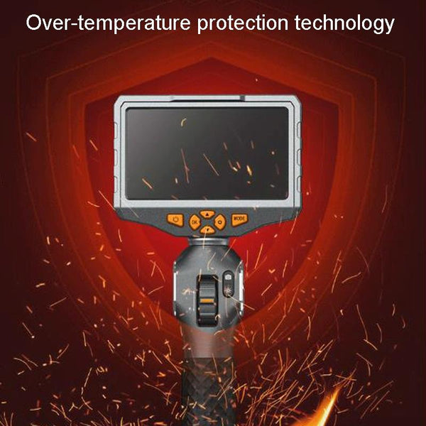 Teslong TD500 HD 5 Inch Large Screen 360 Degree Dual Steering Borescope Industrial Components Overhaul
