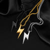 1894 Titanium Steel Men Necklace Accessories, Color: Gold Single Pendant