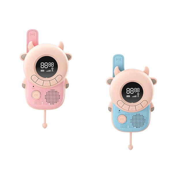 K22 Children Voice Transmission Walkie-Talkie Handheld Wireless Communication Outdoor Parent-Child Interactive Educational Toys, Style: Without Battery(Cow)