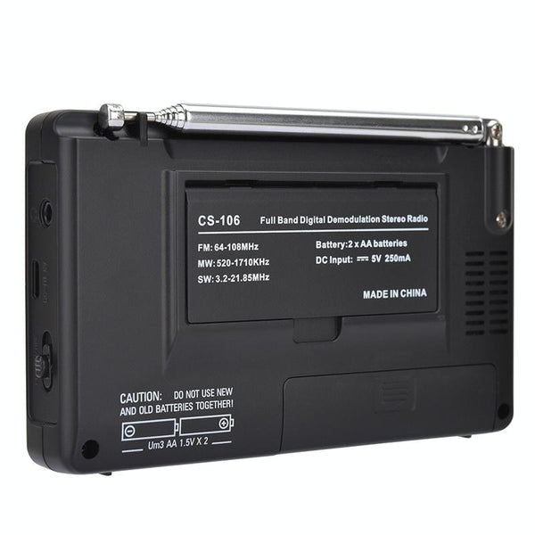 CS-106 9KHZ Multifunctional Full Band Digital Demodulation Stereo Radio Receiver