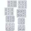 DIY Epoxy Resin Three-Dimensional Geometric Pendant Earring Silicone Mold, Spec: Moon