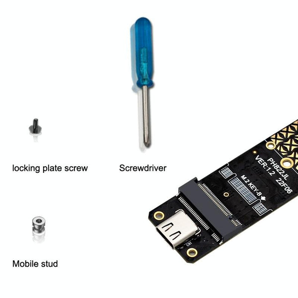 NGFF M.2 Bkey SATA Hard Disk SSD To USB3.1 Type-C / USB-C Expansion Card Conversion Board(Black)