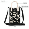 Leopard Print Knitted Mini Crossbody Phone Bag For 6.9 inch and Below Phones(Black)