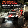 JJR/C Q146 Electric 4WD Alloy Bigfoot Short Card Off-Road Remote Control Car(Red)