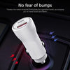 P21 Portable PD 20W + QC 3.0 18W Dual Ports Fast Car Charger(White)