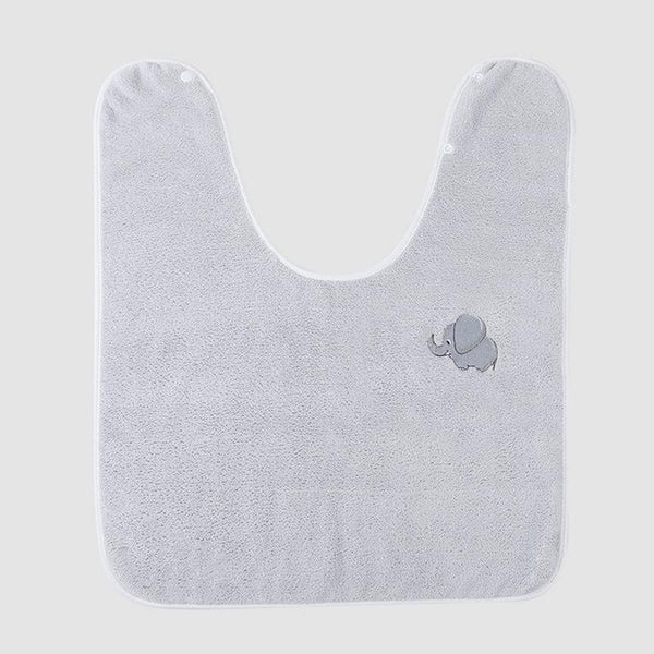 Children Wash Towel Brushing Baby Bib Not Wetsuit Multifunctional Facial Washing Towel, Color: Gray Elephant