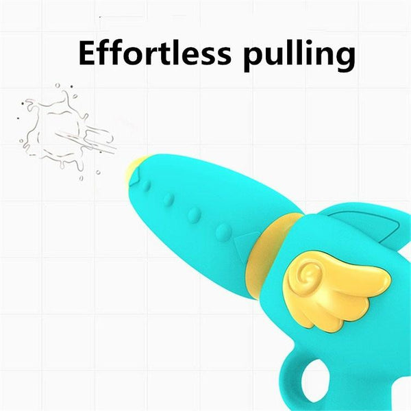 Childrens Backpack Water Toy Animal Cartoon Backpack Pull Air Pressure Jet Toy(Little Lion)