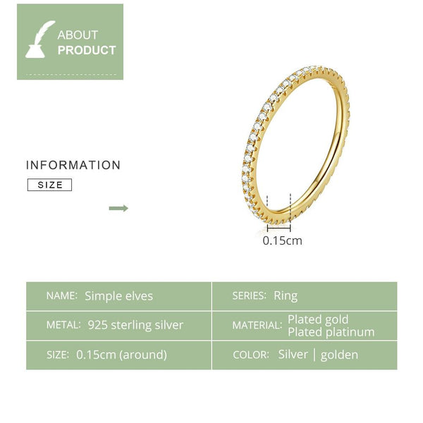 S925 Sterling Silver Fashion Wizard Diamond Women Ring, Size:7(Gold)
