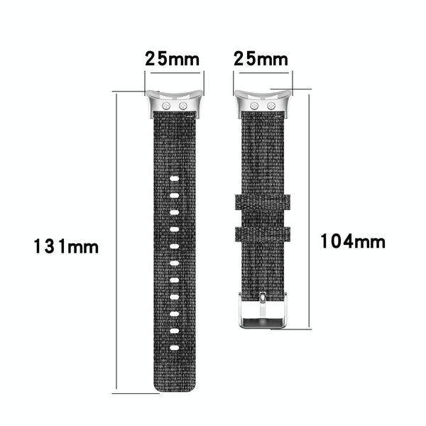For Garmin Forerunner 45 / 45S / Swim 2 Universal Nylon Canvas Watch Band(Grey)