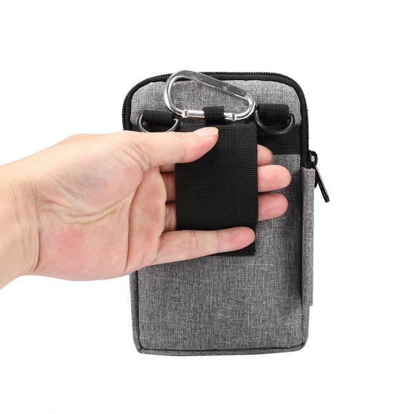 Denim Casual Waist Bag Crossbody Shoulder Bag(Grey)