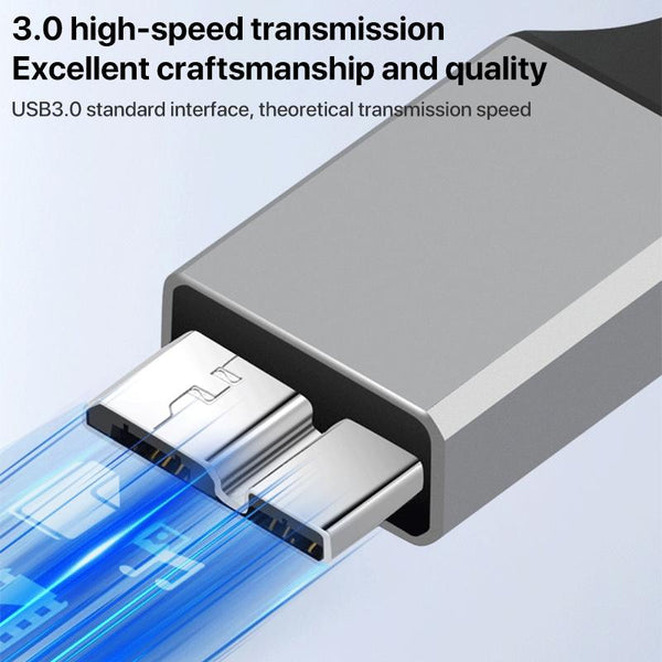 USB 3.0 A Female to Micro B Mobile Hard Disk Adapter Cable, Length:0.5m