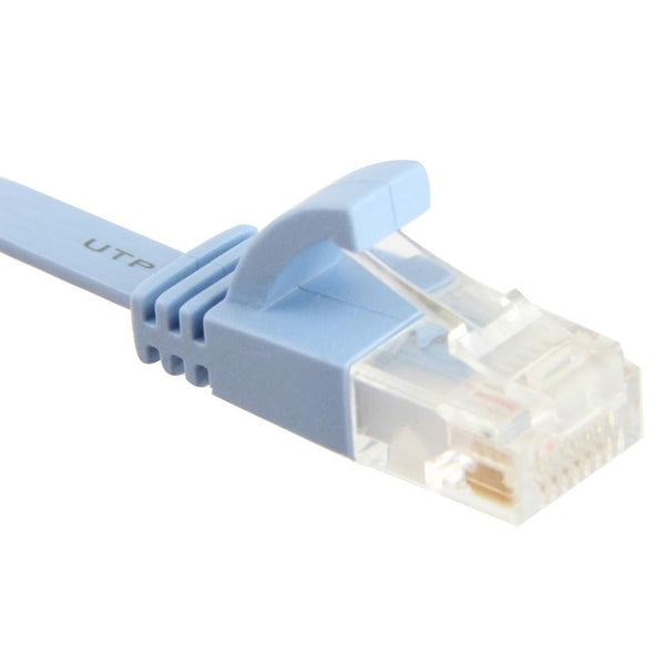 CAT6 Ultra-thin Flat Ethernet Network LAN Cable, Length: 5m (Baby Blue)