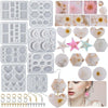 DIY Epoxy Resin Three-Dimensional Geometric Pendant Earring Silicone Mold, Spec: Pentagram