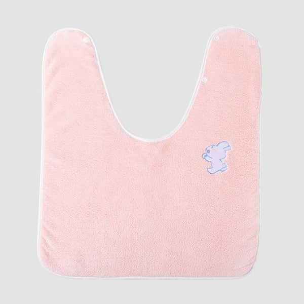 Children Wash Towel Brushing Baby Bib Not Wetsuit Multifunctional Facial Washing Towel, Color: Pink Bunny