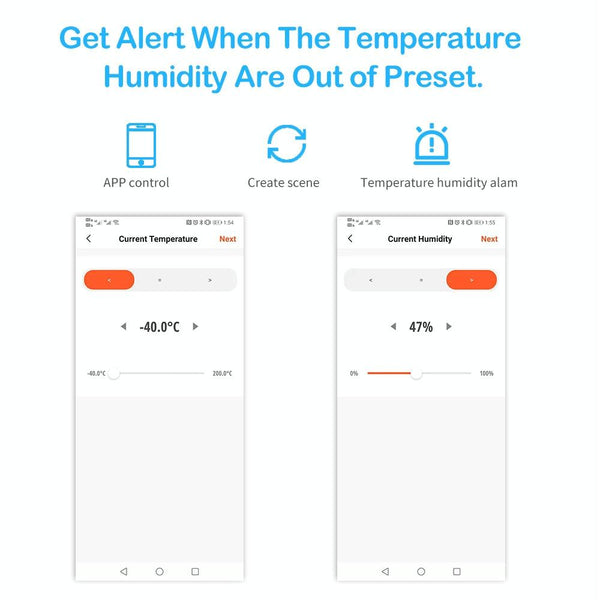 Wifi Temperature And Humidity Meter Sensor Equipment Smart Home Graffiti APP Temperature And Humidity Sensor(Black)
