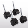 10pcs Swivel Furniture Casters Office Chair Baby Crib Sofa Wheel, Spec: 2 Inch With Brake