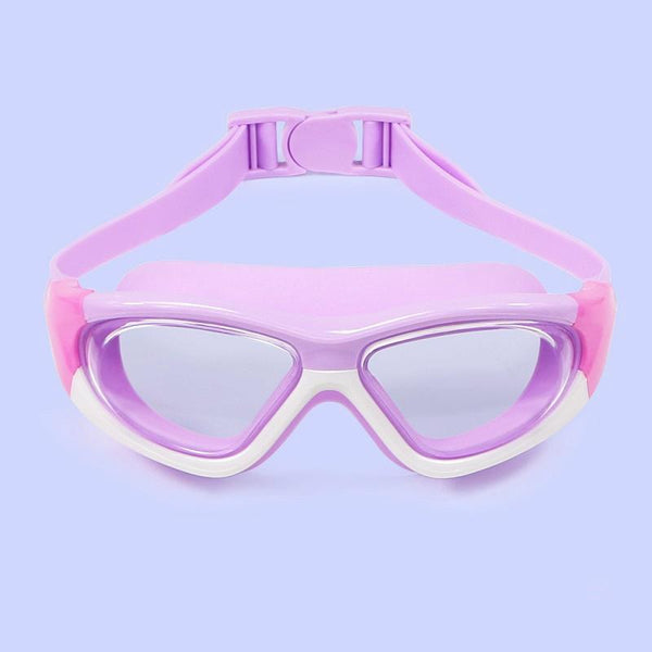 HAIZID Children Large Frame Anti-fog HD Diving Goggles(5020 Purple)